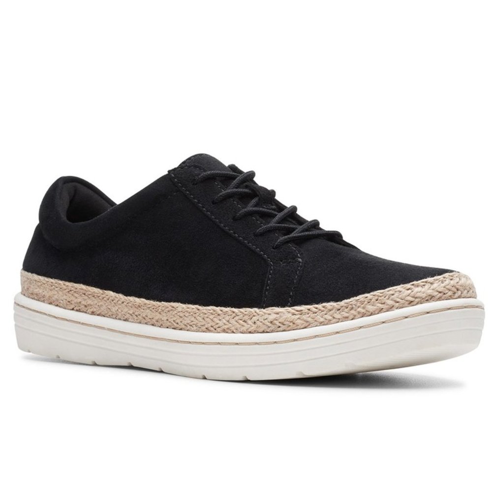 New Clark's Marie Mist Black Sneaker